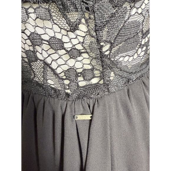 GUESS Dress Women's Maxi‎ Black Lace inset Boho, Romantic Spaghetti Strap Med - Picture 8 of 13